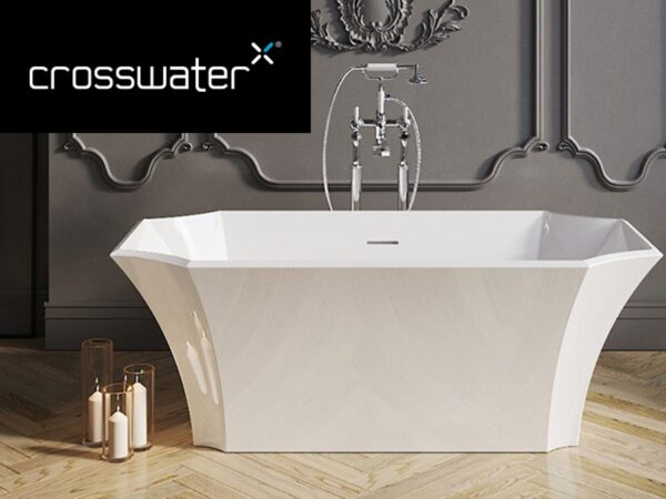 Crosswater hexagon shaped Waldorf freestanding bath