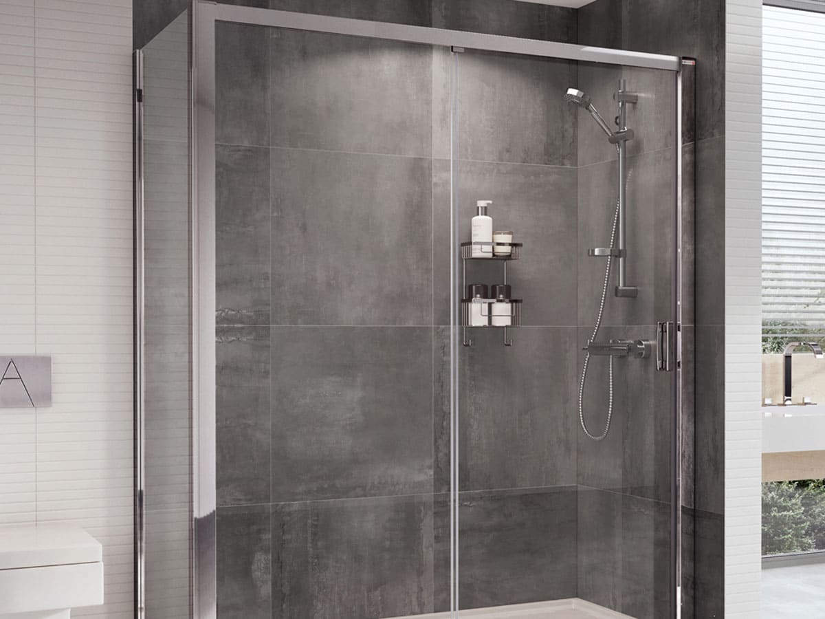 framed sliding shower enclosure