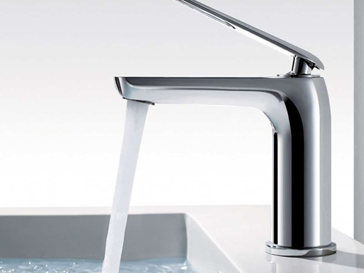 close up of a designer tap